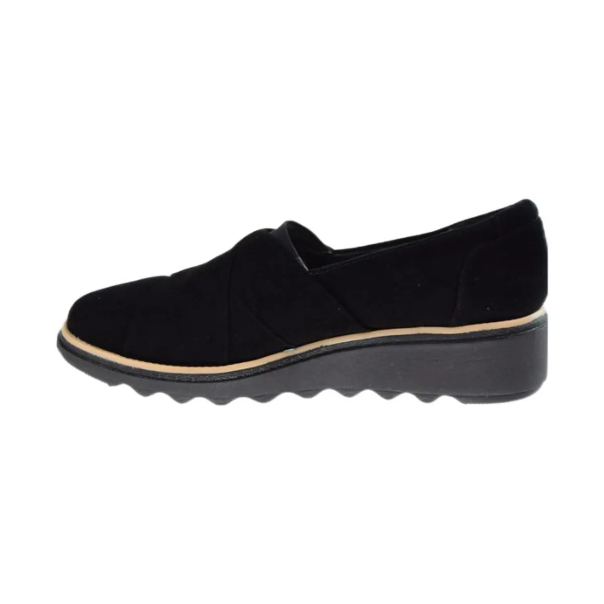 Clarks Sharon Form Suede Women's Shoes Black