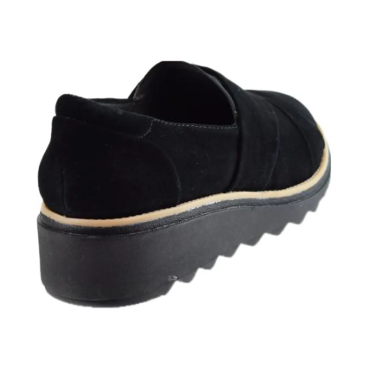 Clarks Sharon Form Suede Women's Shoes Black