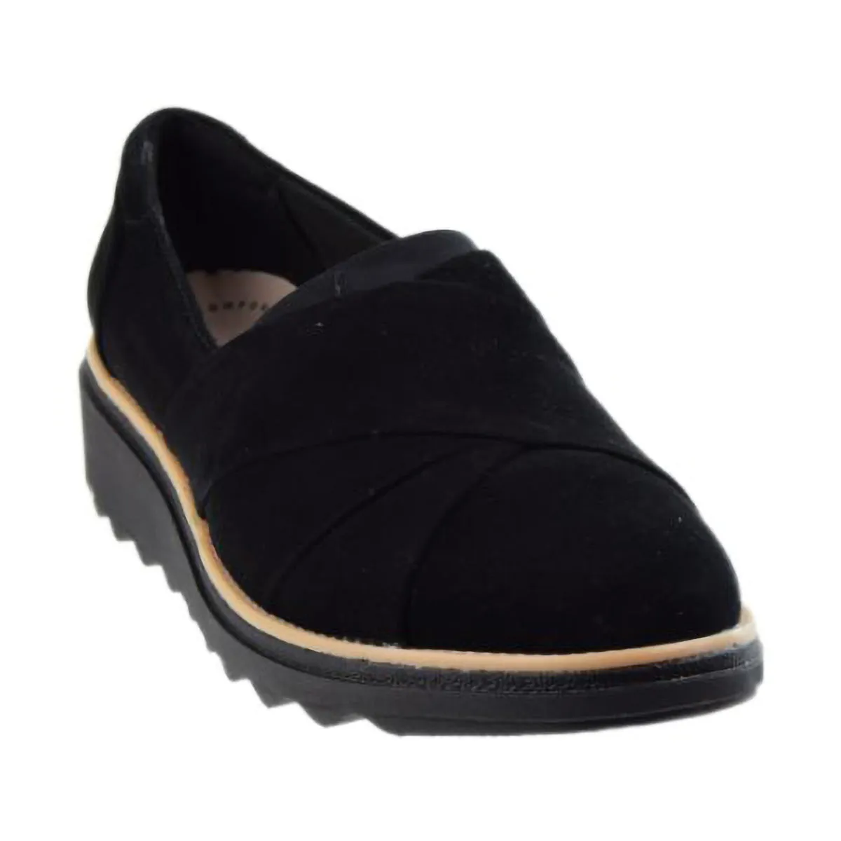 Clarks Sharon Form Suede Women's Shoes Black