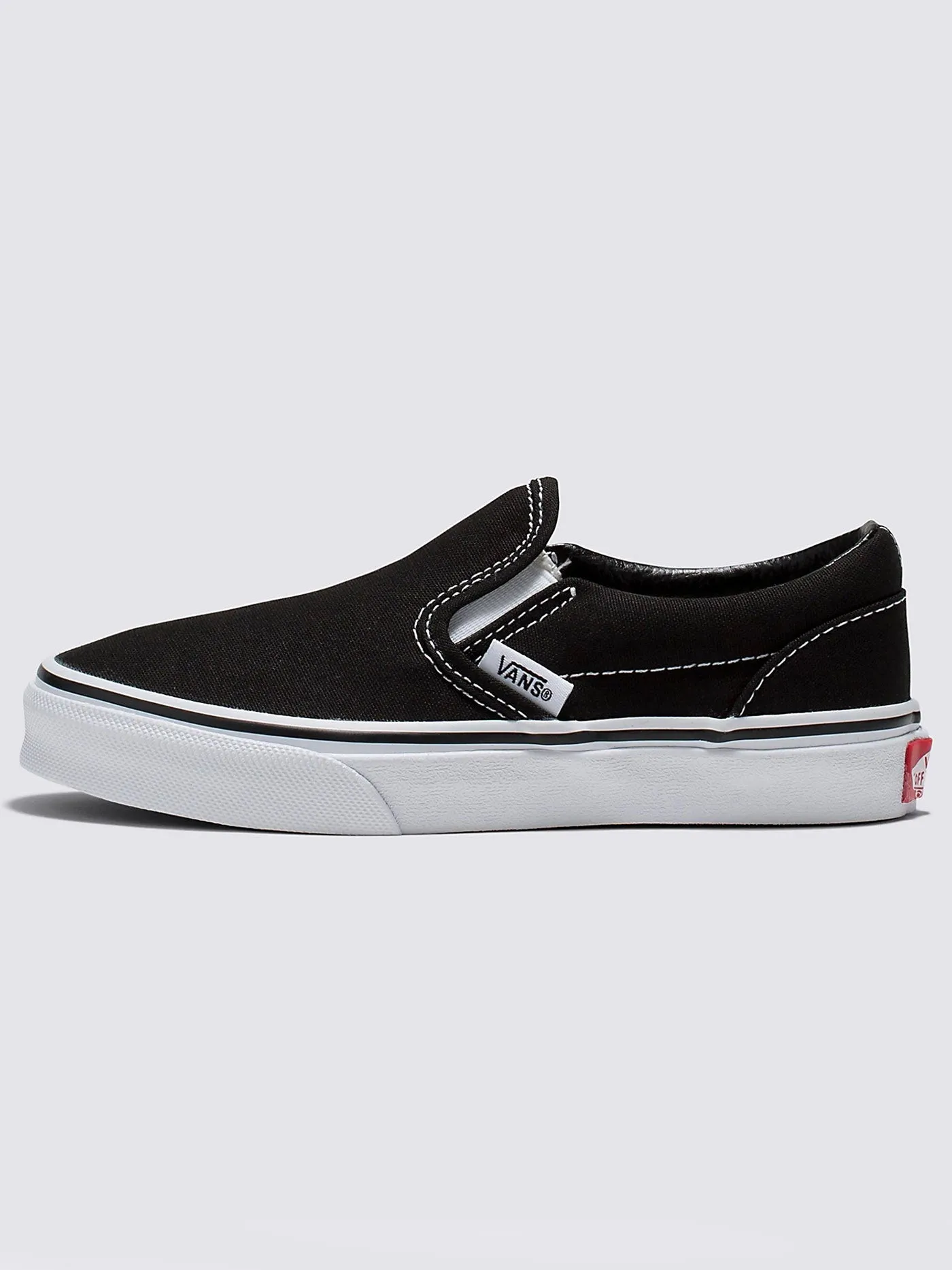 Classic Slip-On Black/True White Shoes (Kids)