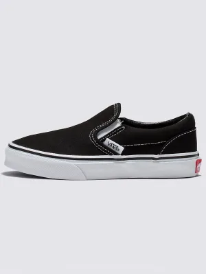 Classic Slip-On Black/True White Shoes (Kids)