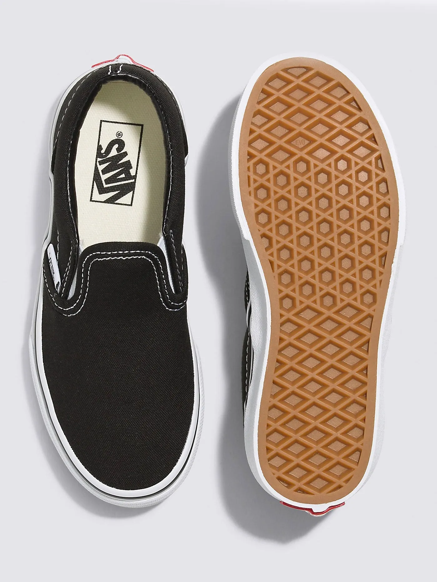 Classic Slip-On Black/True White Shoes (Kids)