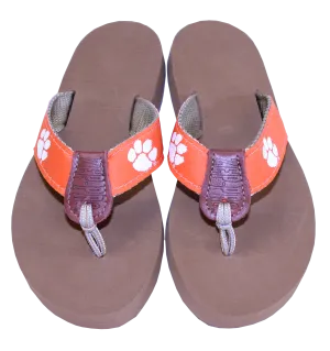 Clemson Tiger Paw Flip-Flop