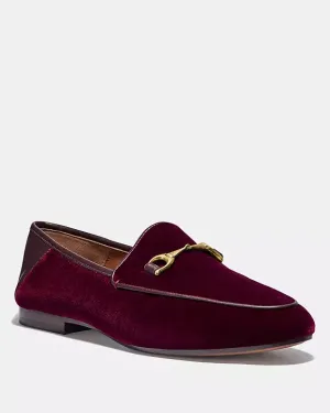 Coach Women's Haley Velvet Loafer Wine FG3112 WIN