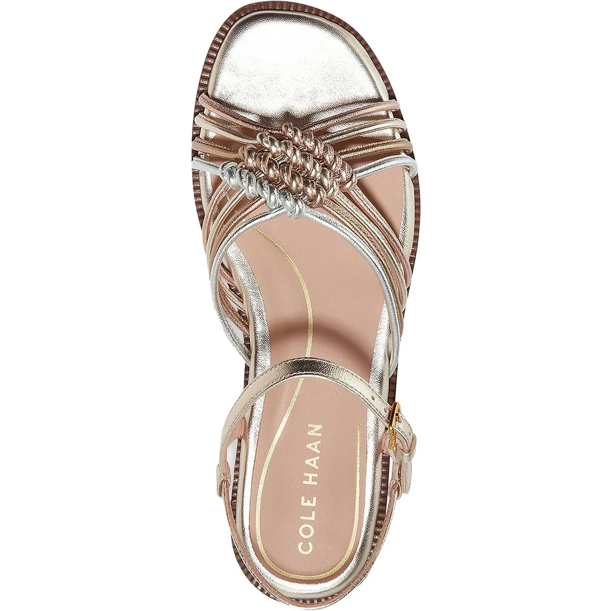 Cole Haan Womens JITNEY KNOT SANDAL Leather Slingbacks Strappy Sandals