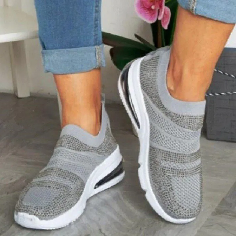 Cuzcare Casual Orthopedic Shoes Sneakers Cushion Mesh Slip-on Sneakers