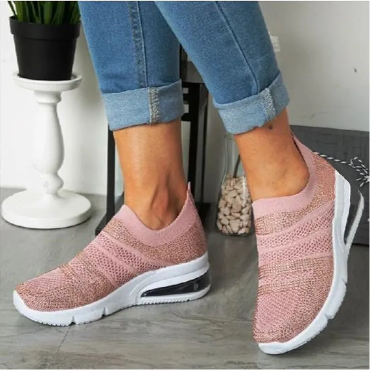 Cuzcare Casual Orthopedic Shoes Sneakers Cushion Mesh Slip-on Sneakers