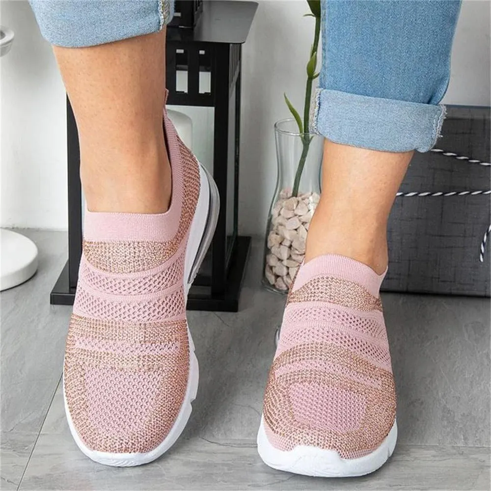 Cuzcare Casual Orthopedic Shoes Sneakers Cushion Mesh Slip-on Sneakers