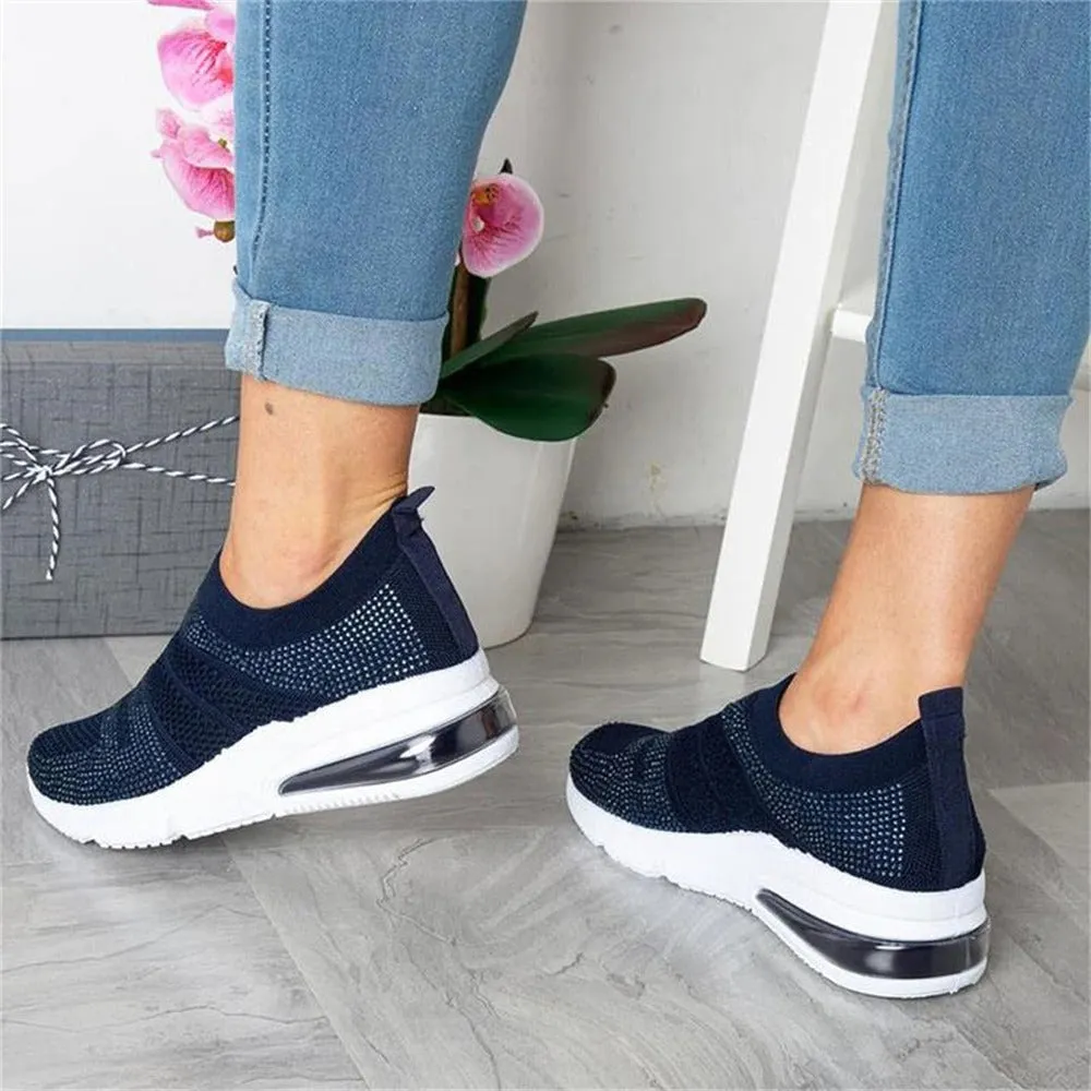 Cuzcare Casual Orthopedic Shoes Sneakers Cushion Mesh Slip-on Sneakers