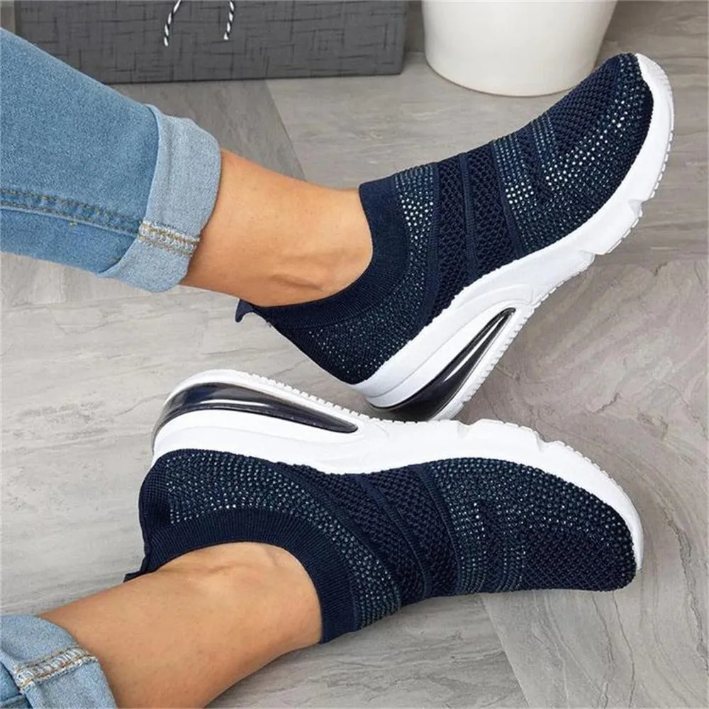 Cuzcare Casual Orthopedic Shoes Sneakers Cushion Mesh Slip-on Sneakers