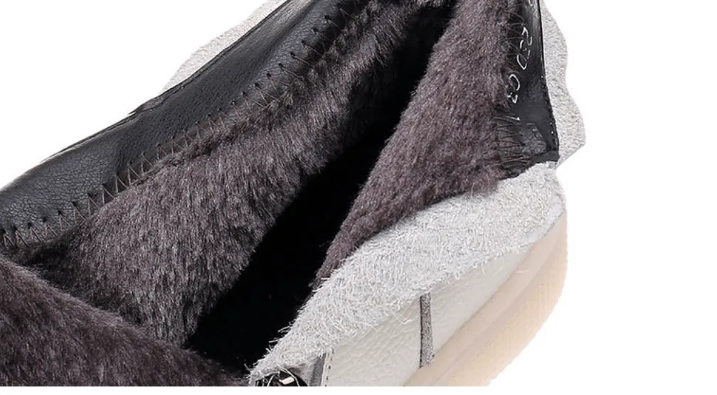 Cuzcare Orthopedic Boots For Women Leather Comfortable Ankle Fur Lined Warm Winter Shoes