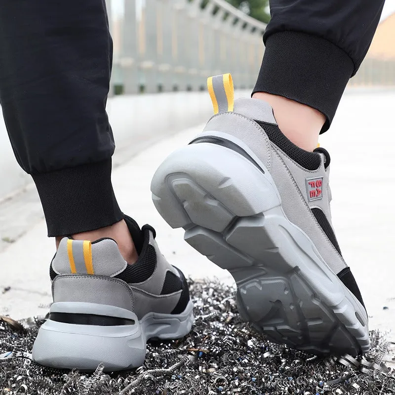 Cuzcare Orthopedic Shoes For Men Anti-smashing Sturdy Safety Sneakers Mesh Sporty