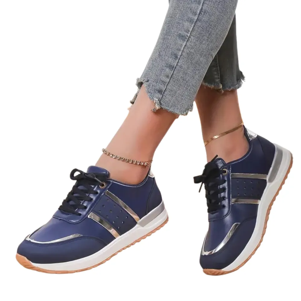 Cuzcare Orthopedic Shoes Women Sneakers Platform Leather Running Summer