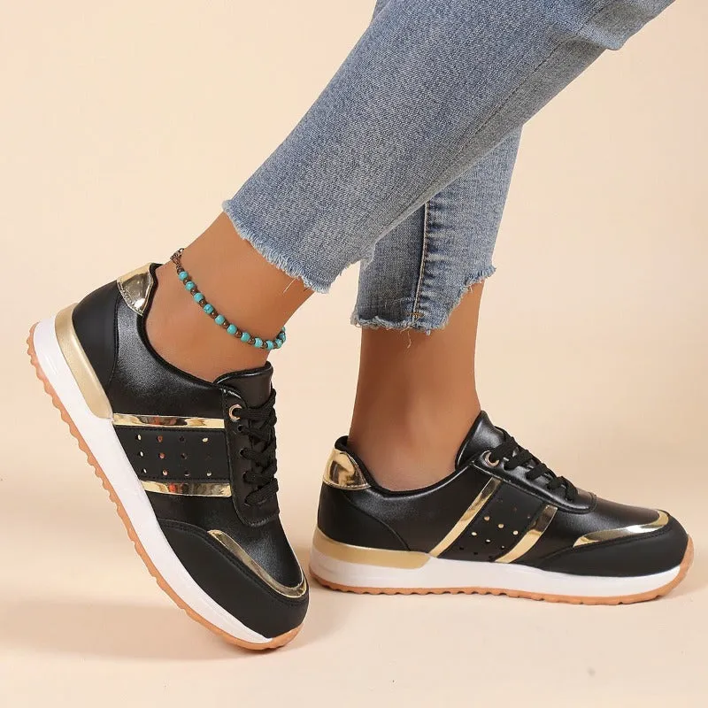 Cuzcare Orthopedic Shoes Women Sneakers Platform Leather Running Summer