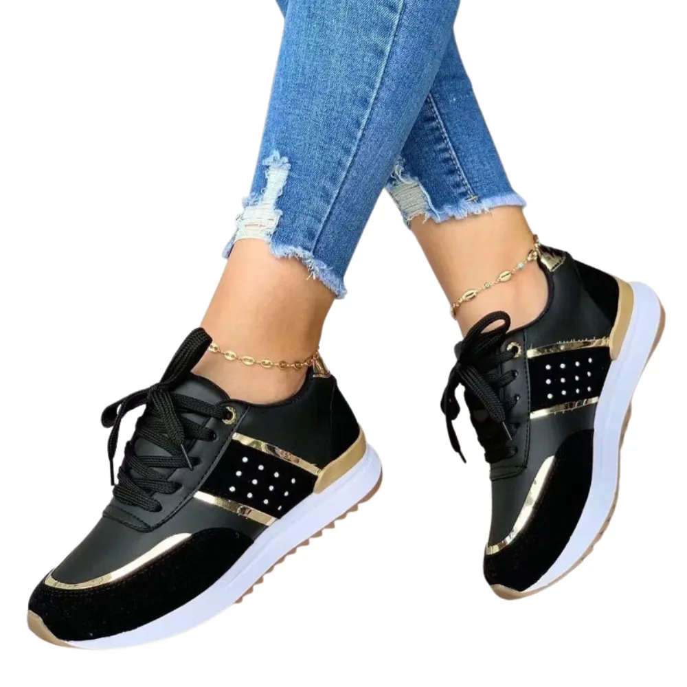 Cuzcare Orthopedic Shoes Women Sneakers Platform Leather Running Summer