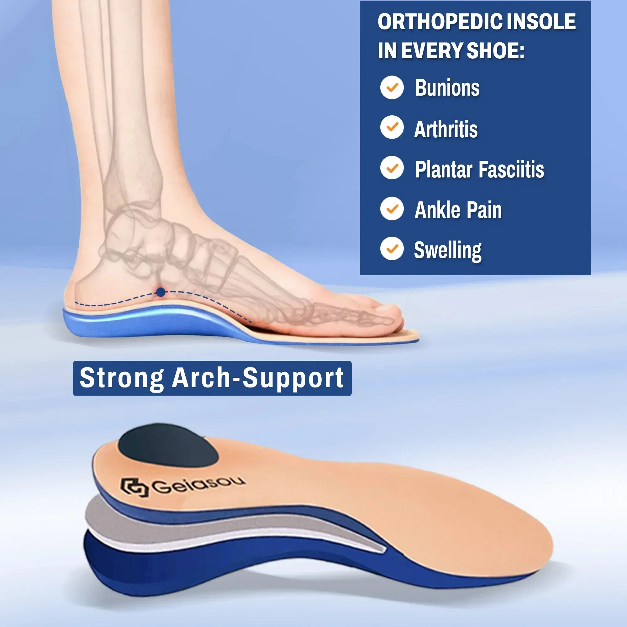 Cuzcare Orthopedic Women Shoes Breathable Walking Slip-on Sock Gym Casual Shoes
