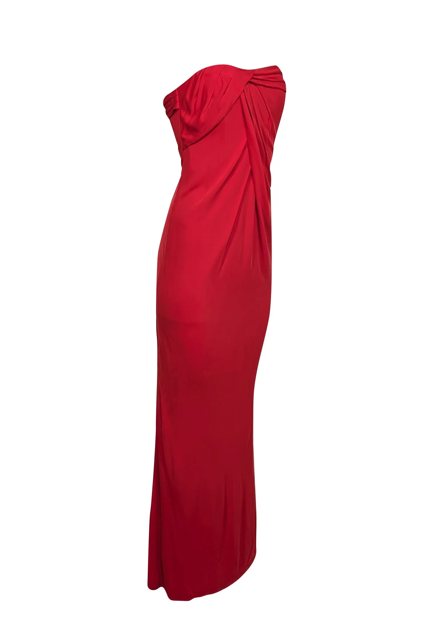 David Meister - Red Strapless Formal Gown Sz 4