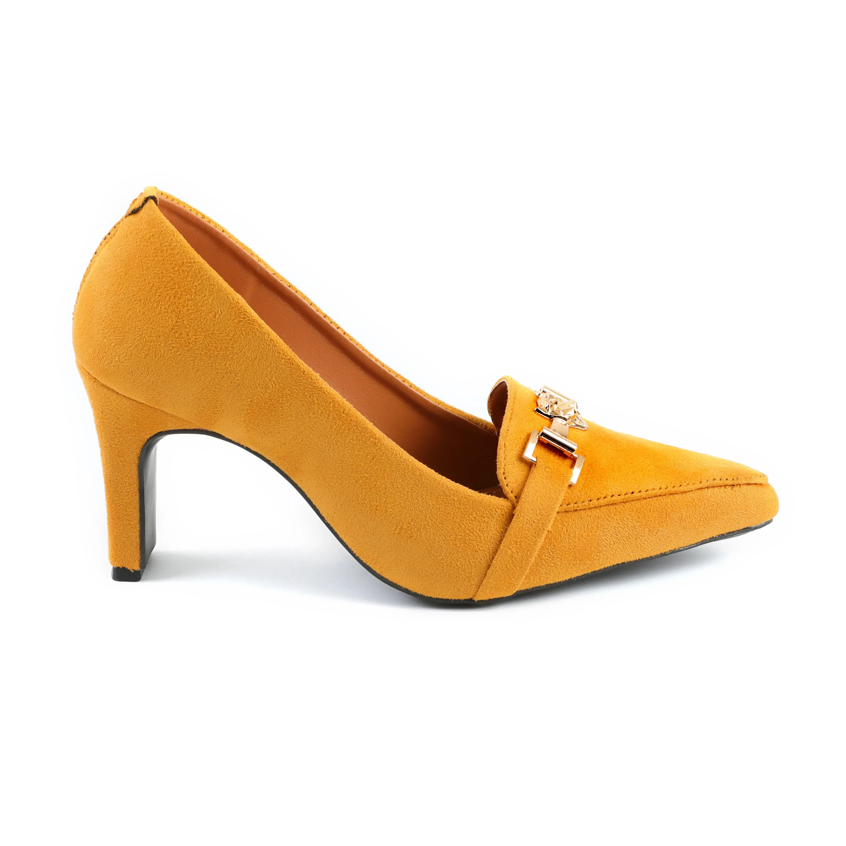 Debon Yellow women court shoes