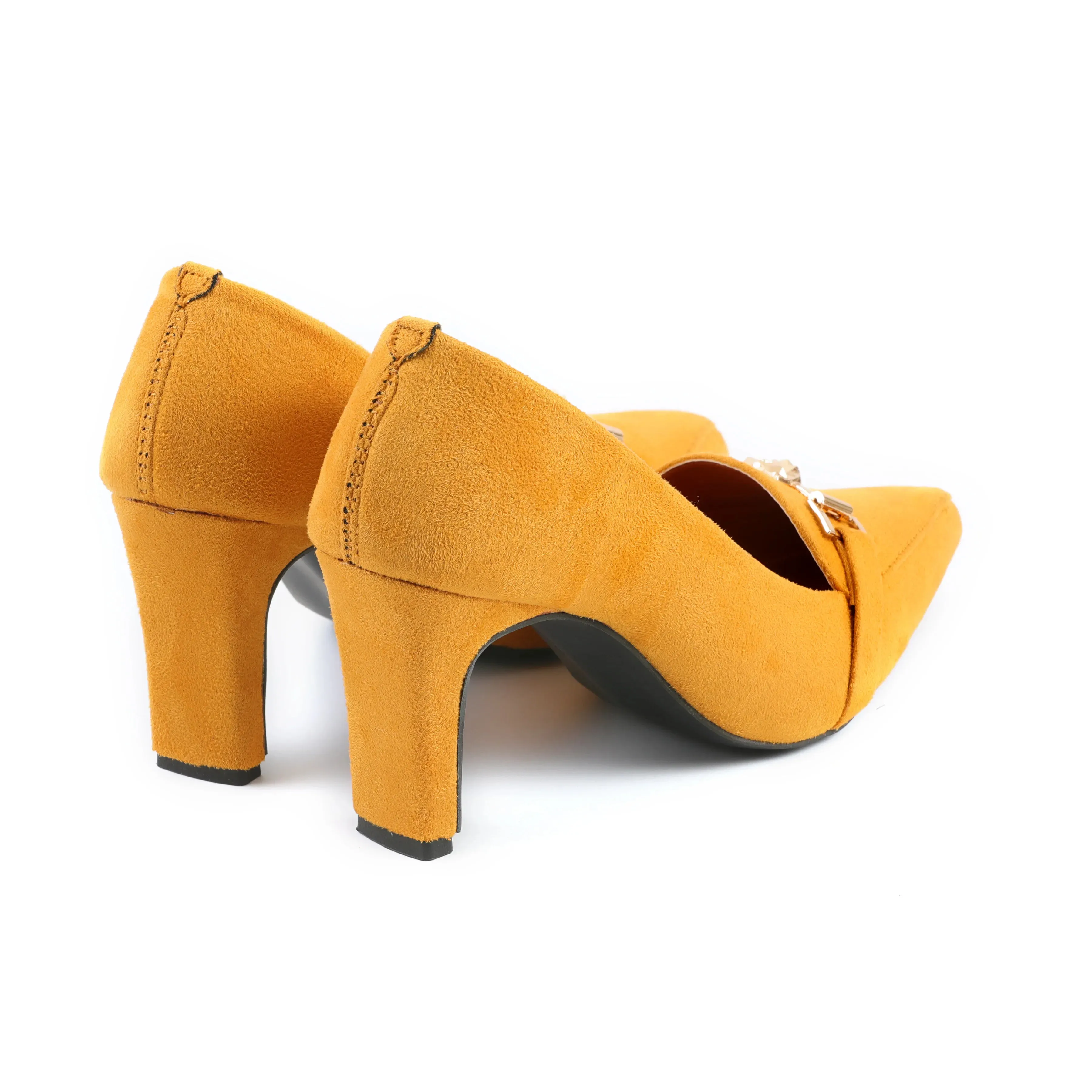 Debon Yellow women court shoes