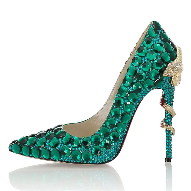 Diamond Wrapped High Heels