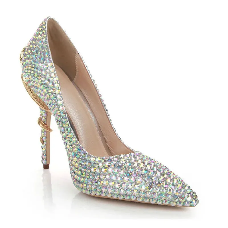 Diamond Wrapped High Heels