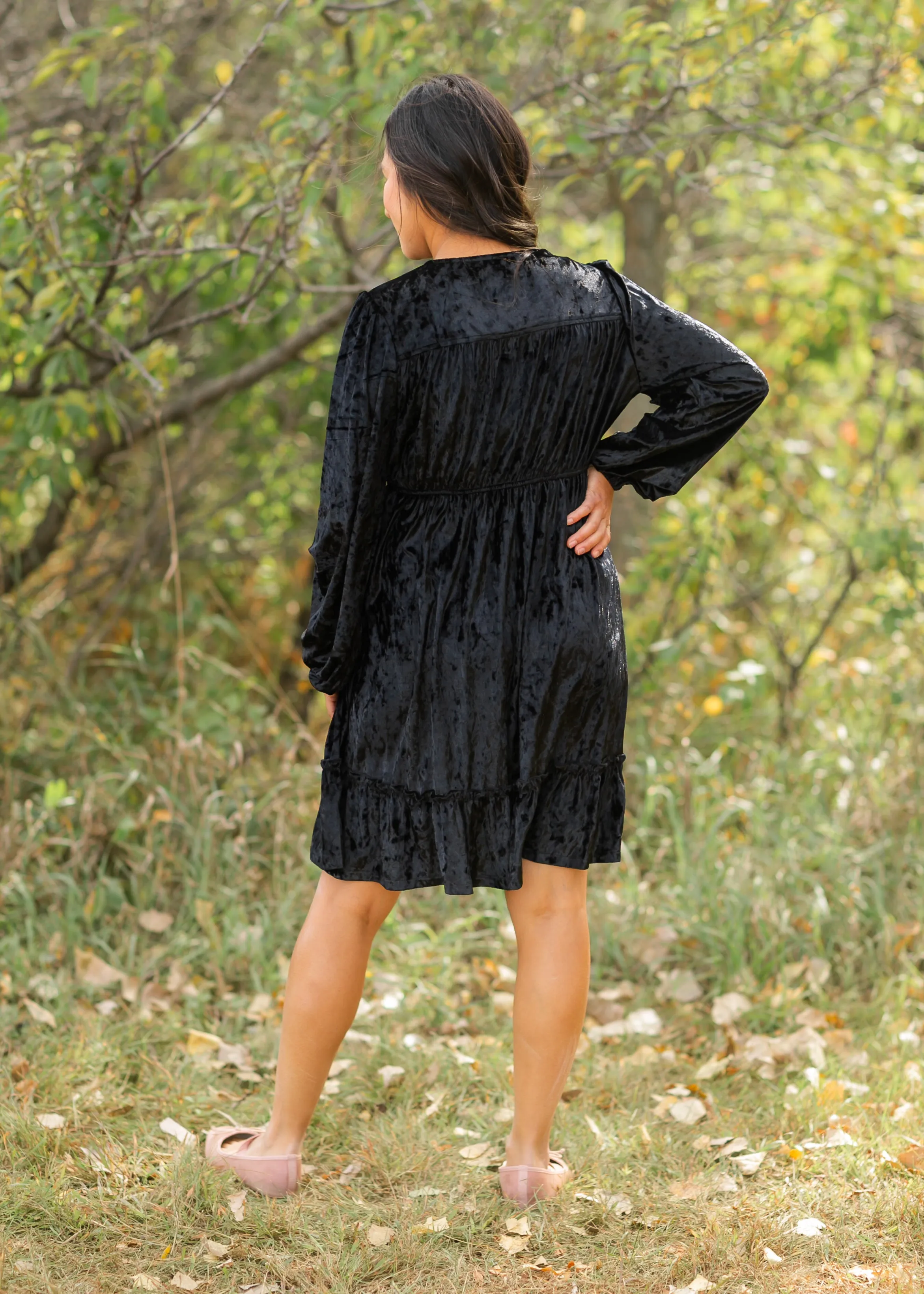 Diana Crushed Velvet Midi Dress