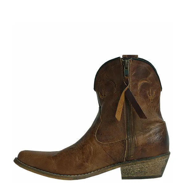 Dingo Women's Adobe Rose 7" Western Bootie - Light Brown DI692