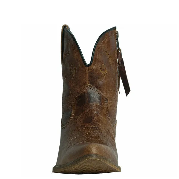Dingo Women's Adobe Rose 7" Western Bootie - Light Brown DI692