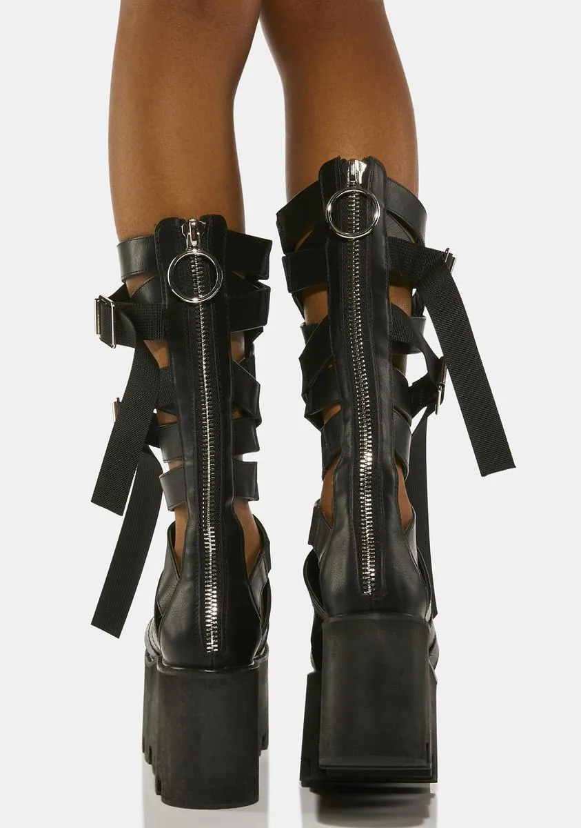 Distortion Platform Gladiator Boots
