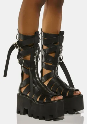 Distortion Platform Gladiator Boots