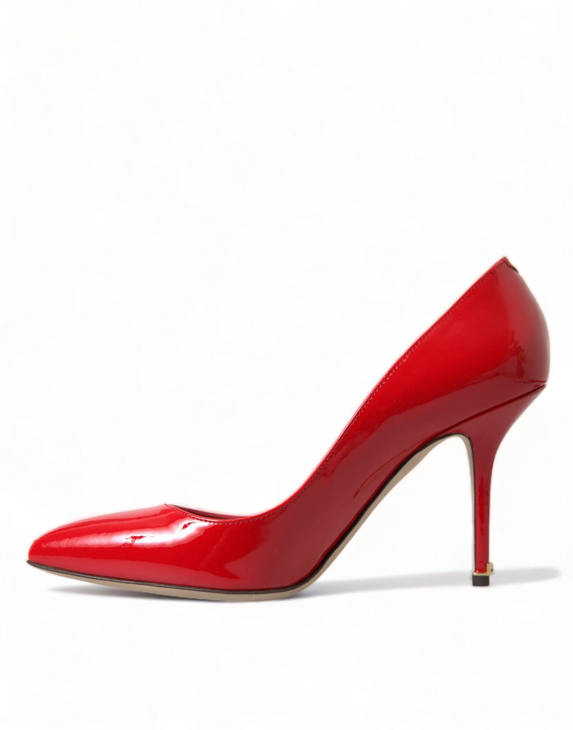 Dolce & Gabbana Red Patent Leather High Heels Pumps Shoes