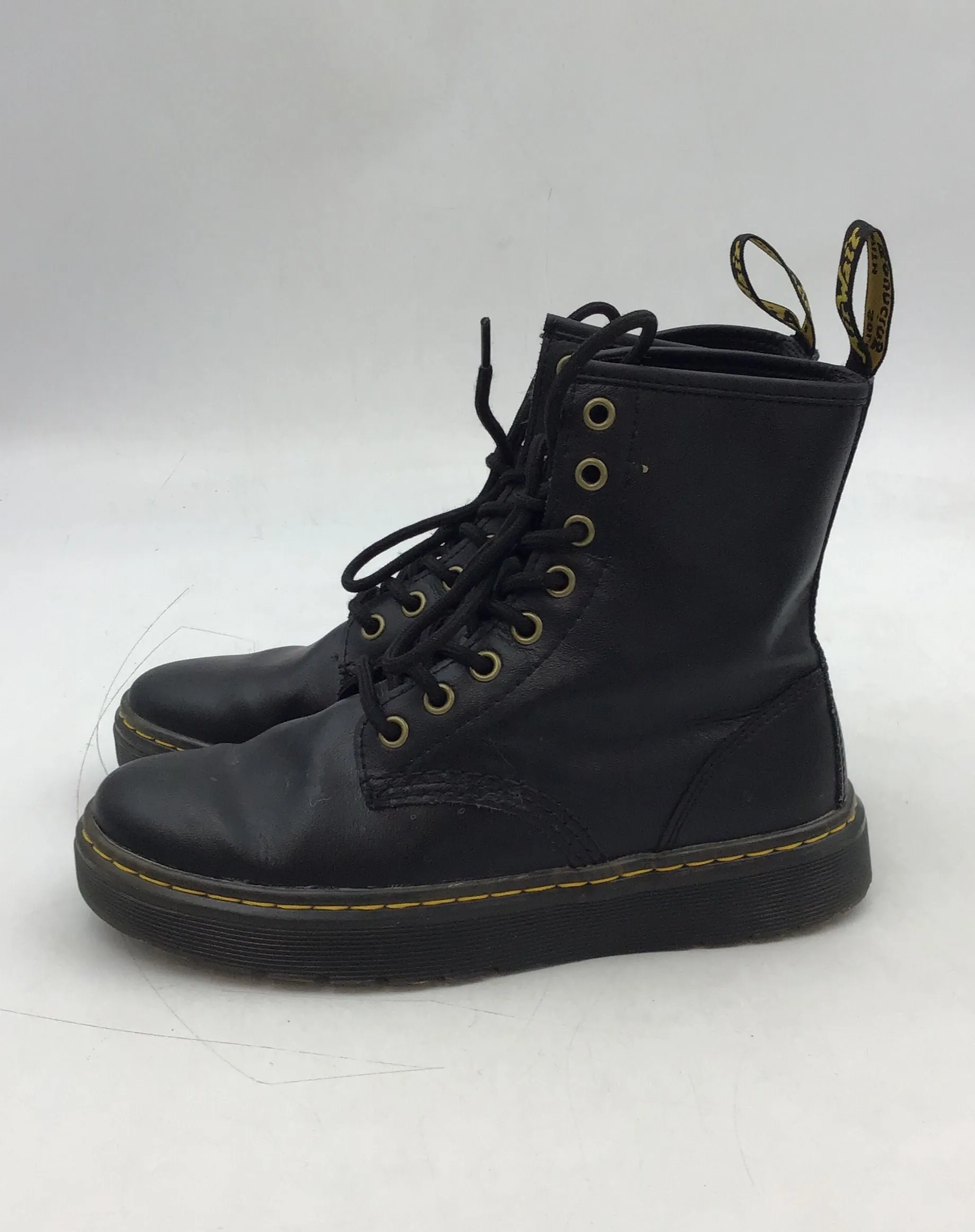 Dr. Martens Women's Zavala Black Ankle Combat Boots - Size 6