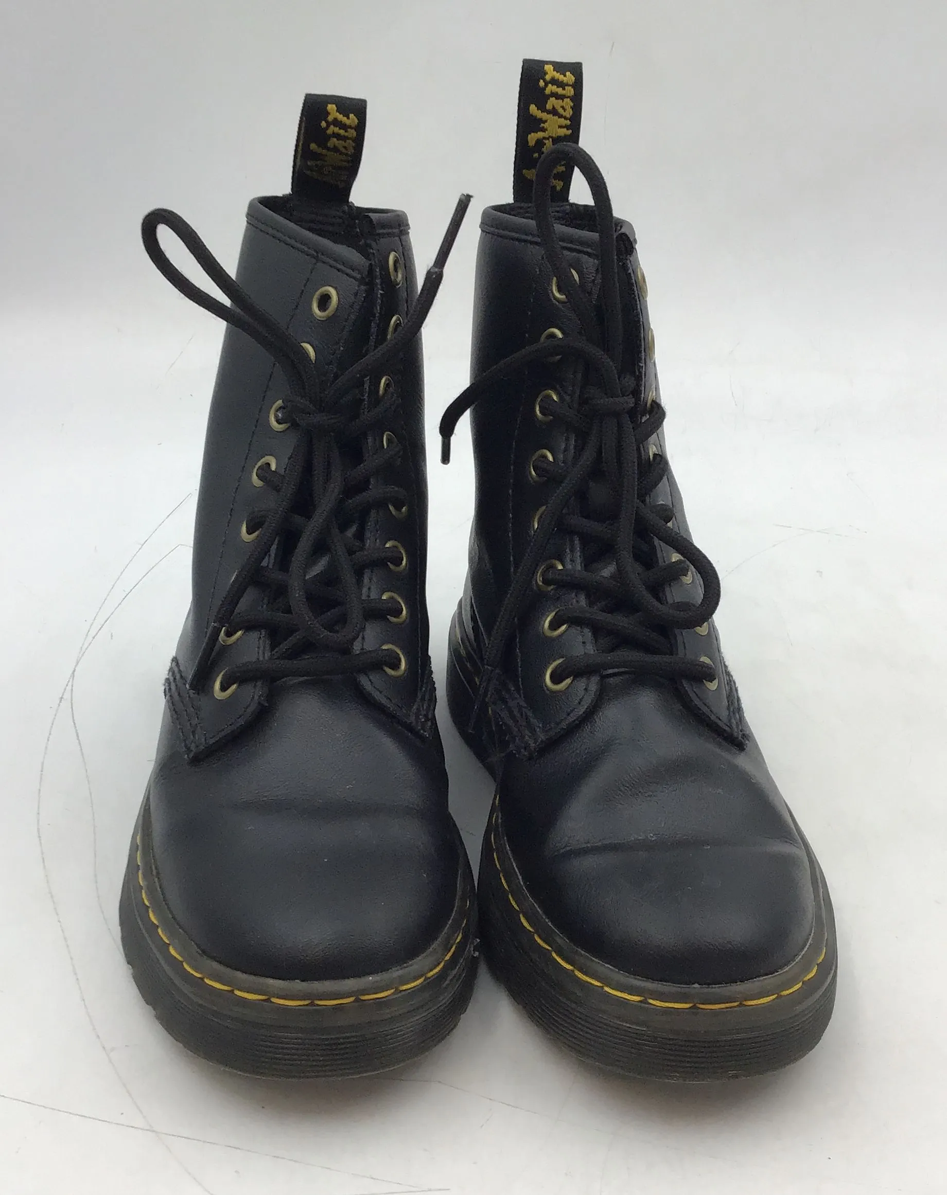 Dr. Martens Women's Zavala Black Ankle Combat Boots - Size 6