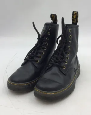Dr. Martens Women's Zavala Black Ankle Combat Boots - Size 6
