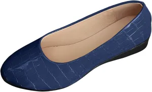 Dressy Flat Womens Round Toe Loafers Comfort Flat Shoes Slip On Loafers Ladies Ballet Flats Business Casual Shoes