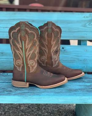 Durango Women's Rebel Pro Brown Square Toe Cowgirl Boots DRD0436