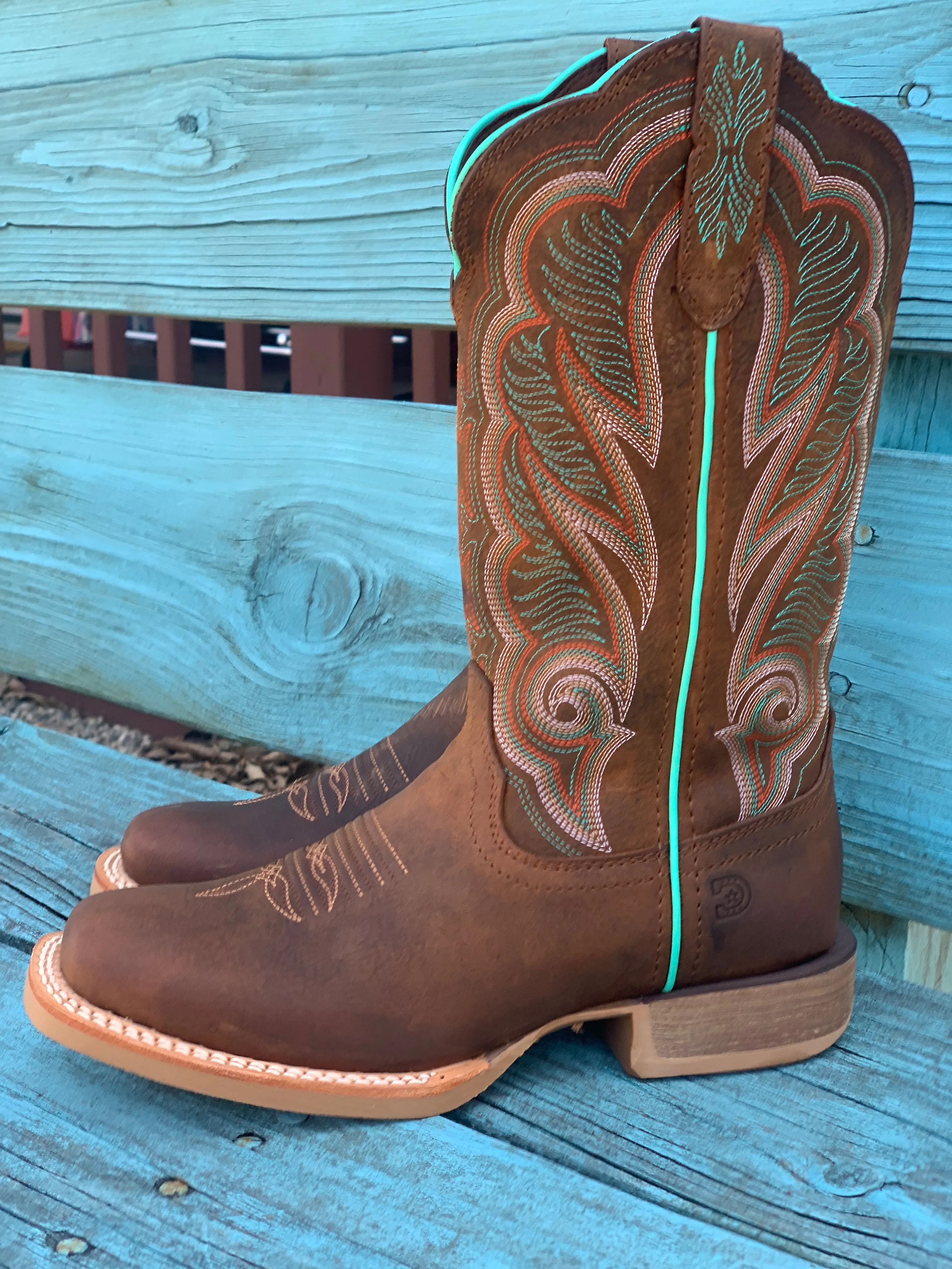 Durango Women's Rebel Pro Brown Square Toe Cowgirl Boots DRD0436