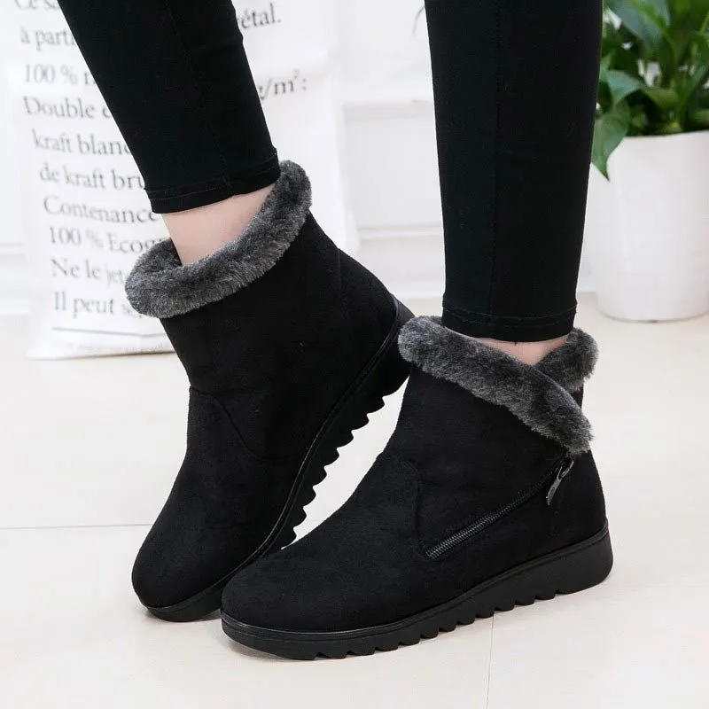 Dyavor Women Orthopedic Plush Casual Boots