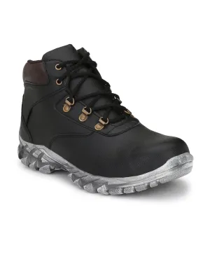 Eego Italy® Brown Leather Men's Steel Toe Safety Boots