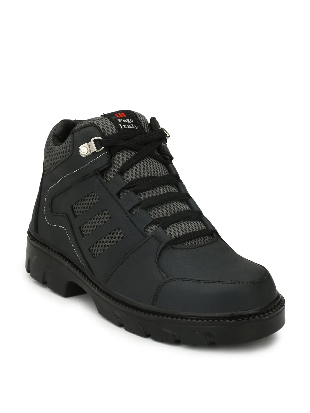 Eego Italy® Heavy Duty Genuine Leather Steel Toe Safety Boots