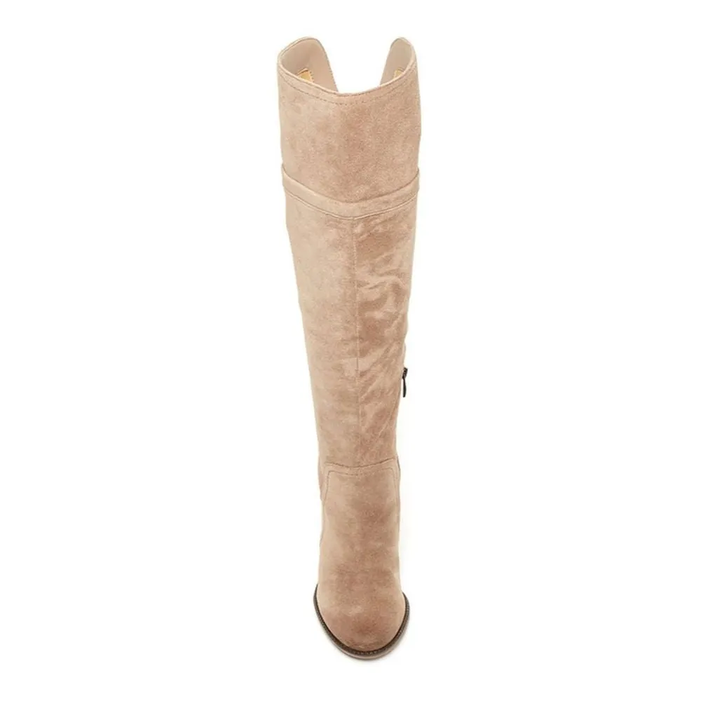 Ellyn Taupe Suede Franco Sarto Over the Knee Boots