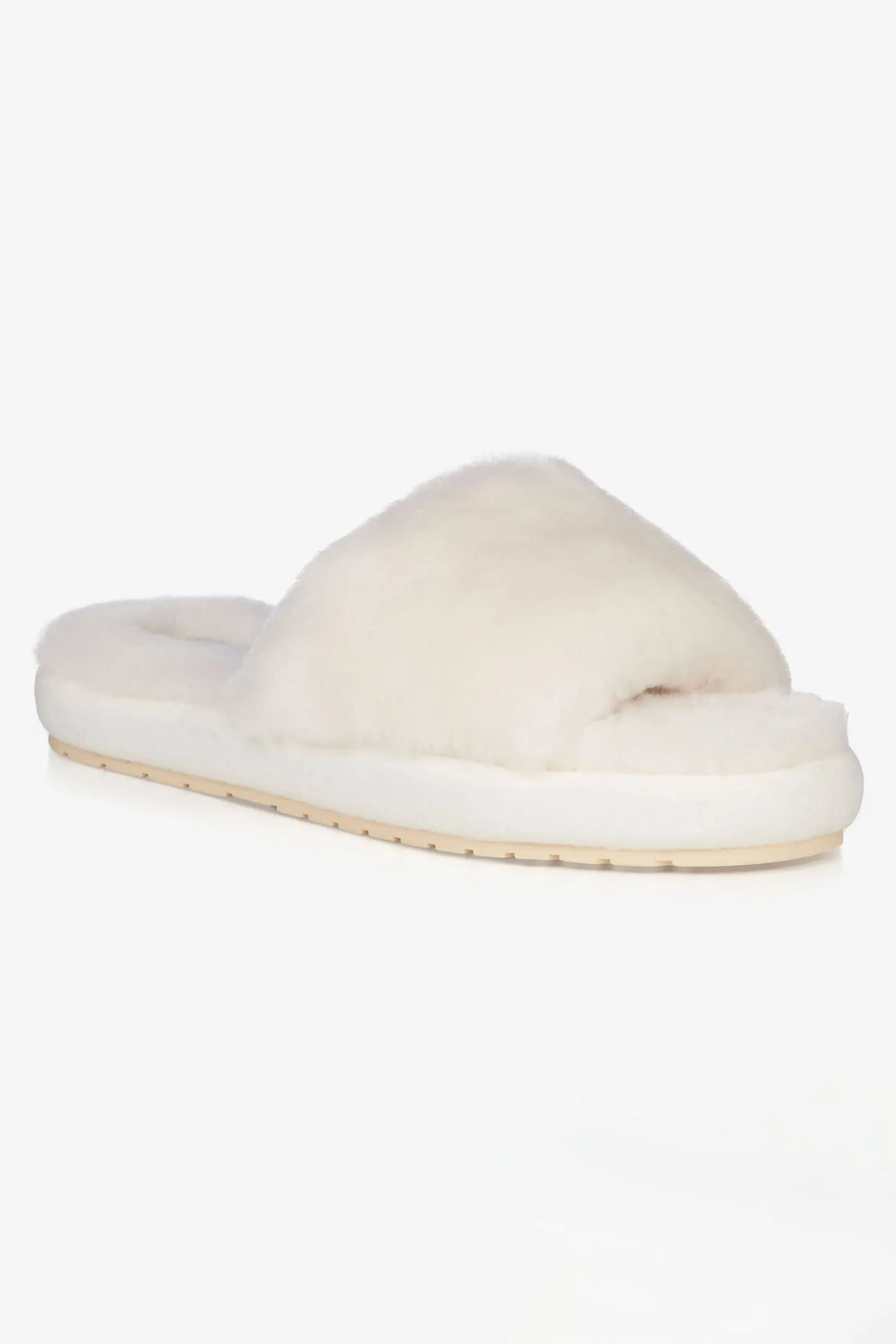 Emu Australia Slider Slipper Sheepskin Natural Off White W13088