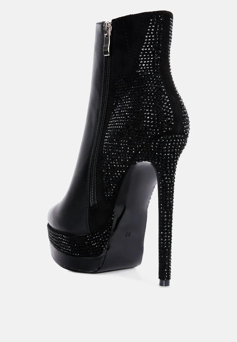 encanto high heeled ankle boots