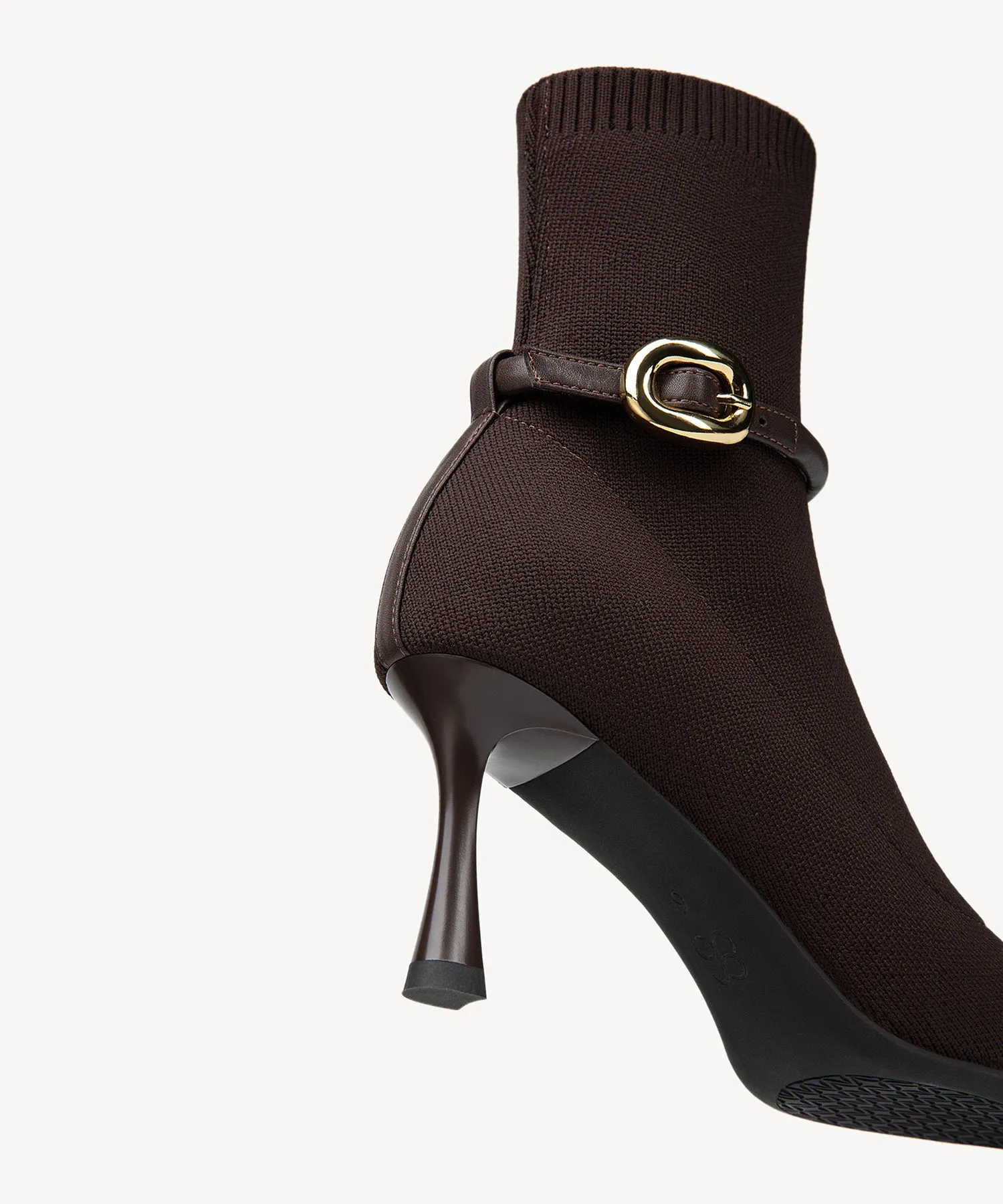 Enchanted Buckle Pointed Toe Heeled High Boots