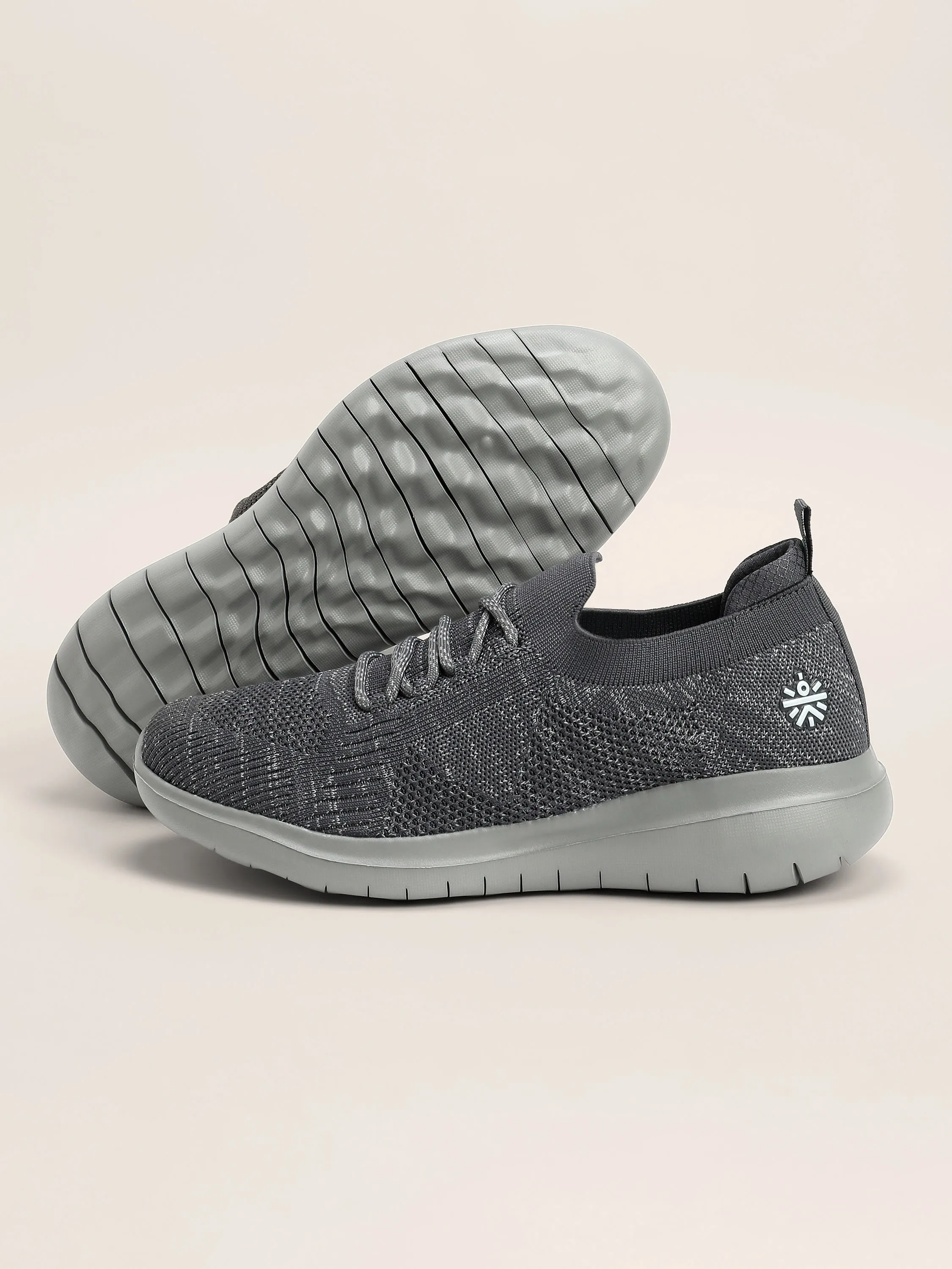 EZ  Step Men's Walking Shoes - D.Grey