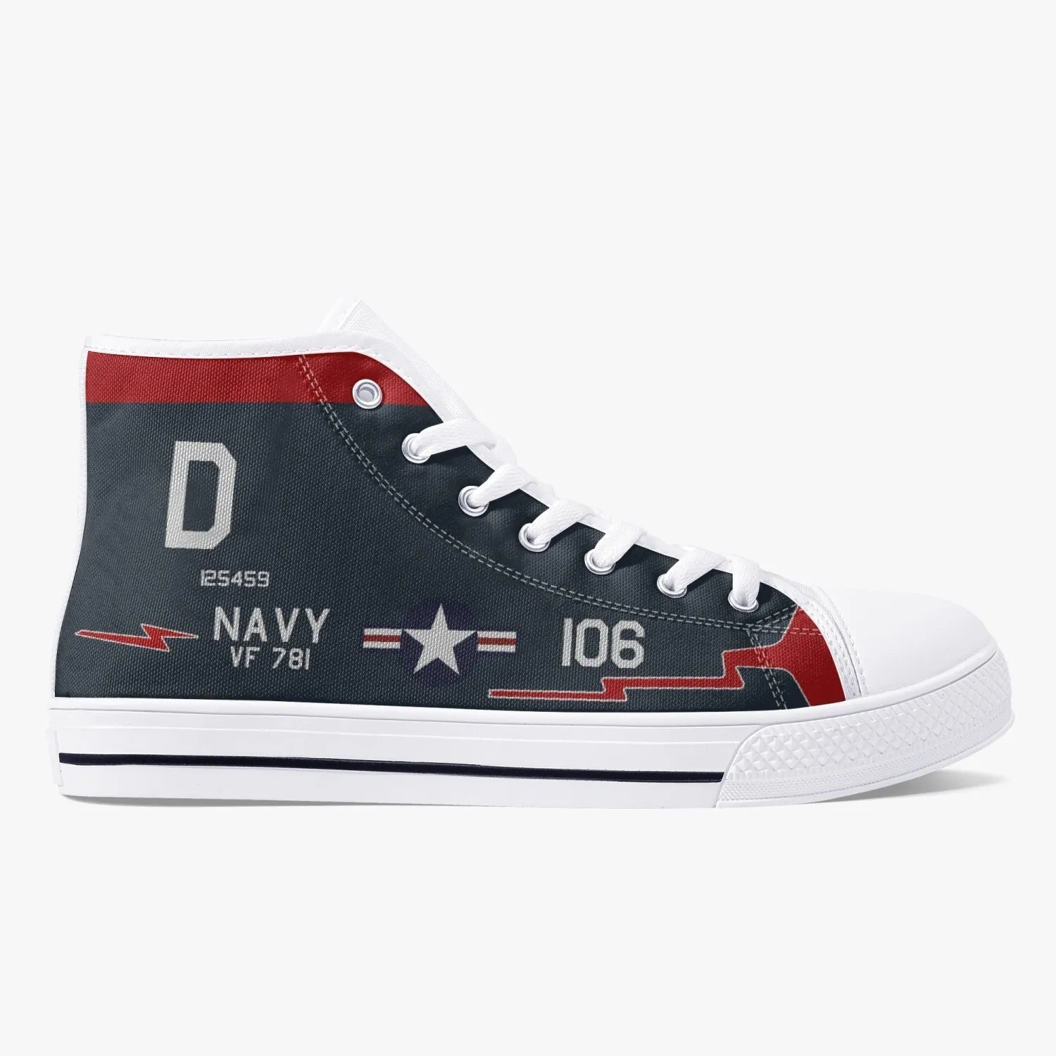 F9F-5 Panther "D106" High Top Canvas Shoes