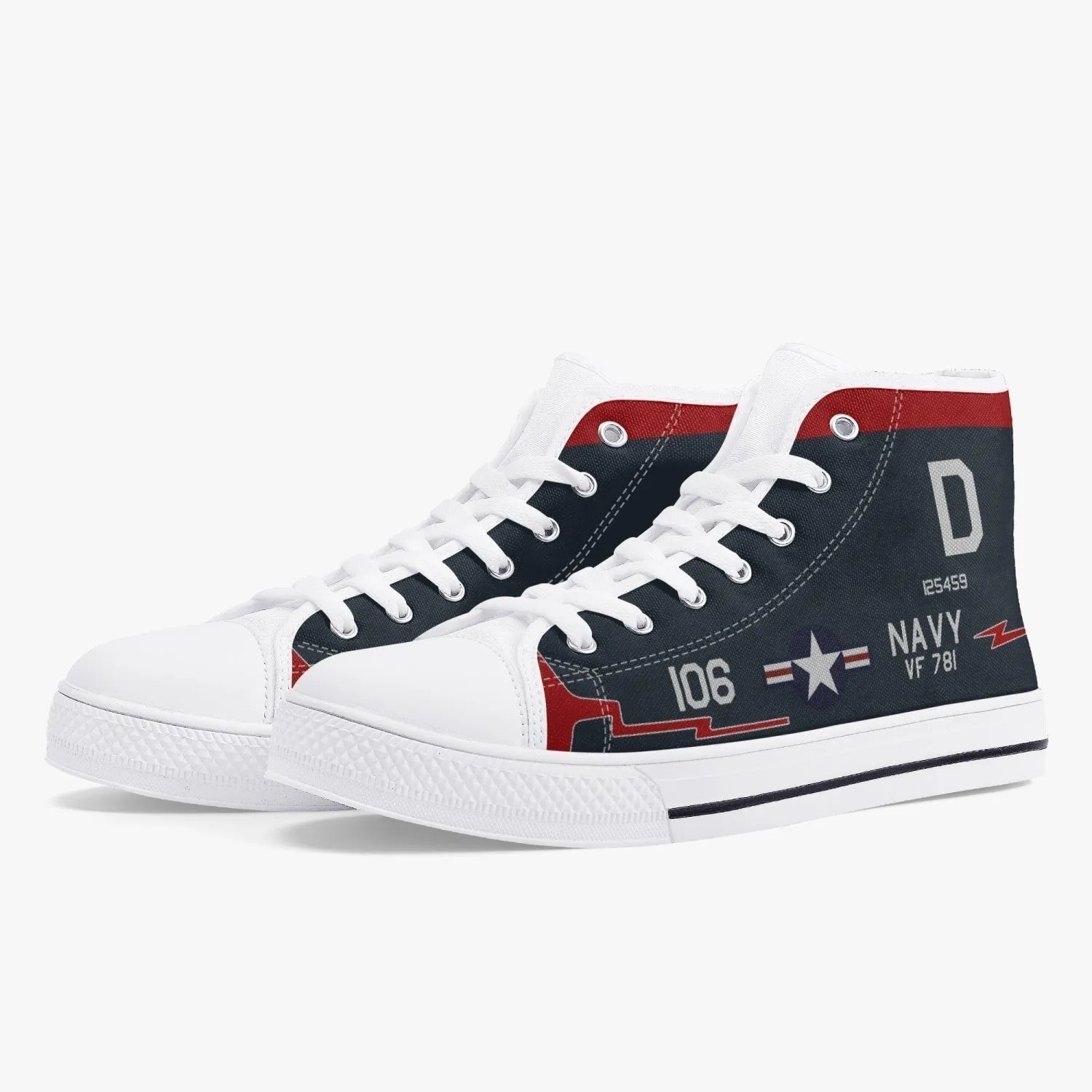 F9F-5 Panther "D106" High Top Canvas Shoes