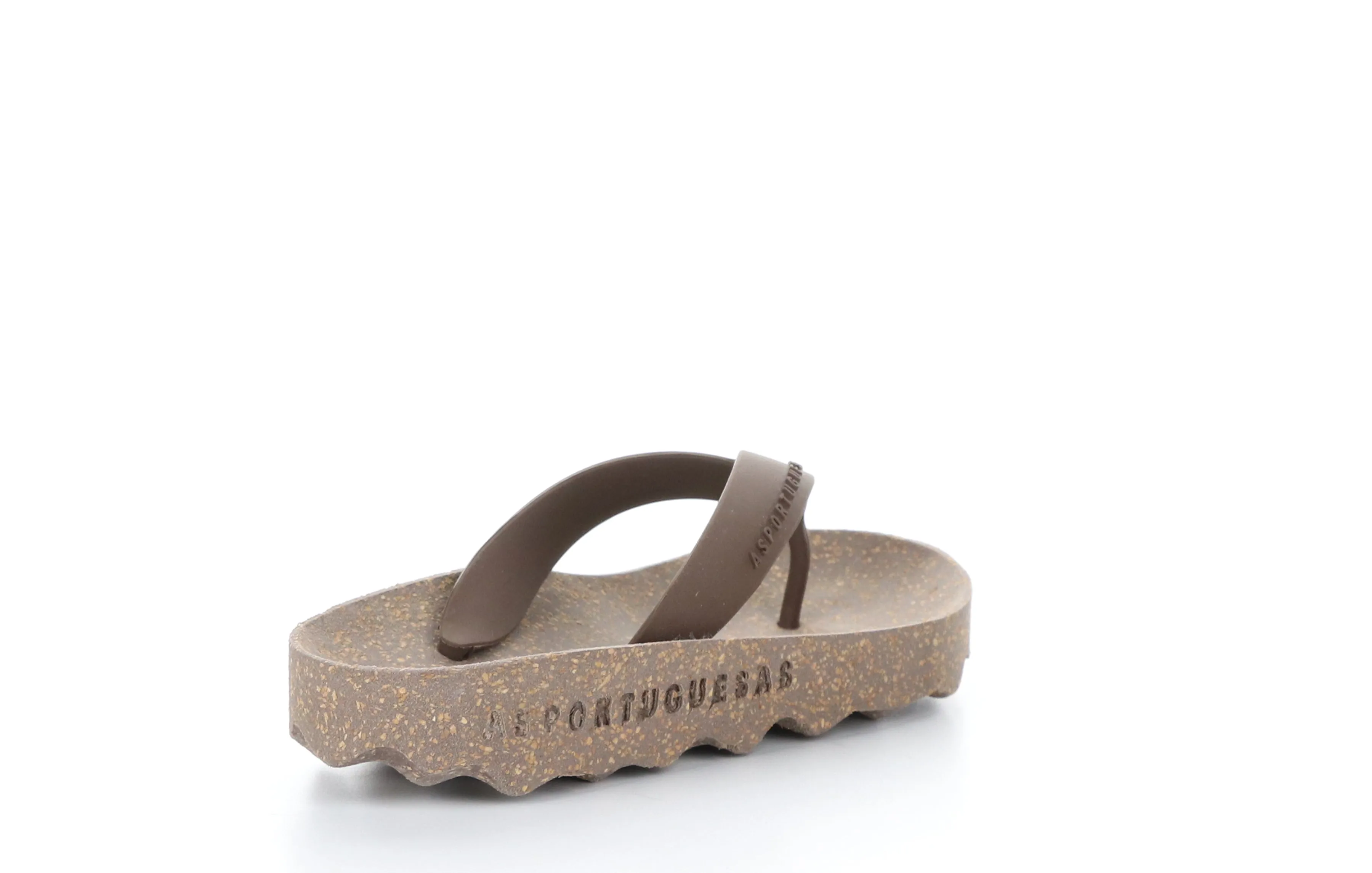 FEEL_L Brown Rubber Strap Casual Flip-Flops