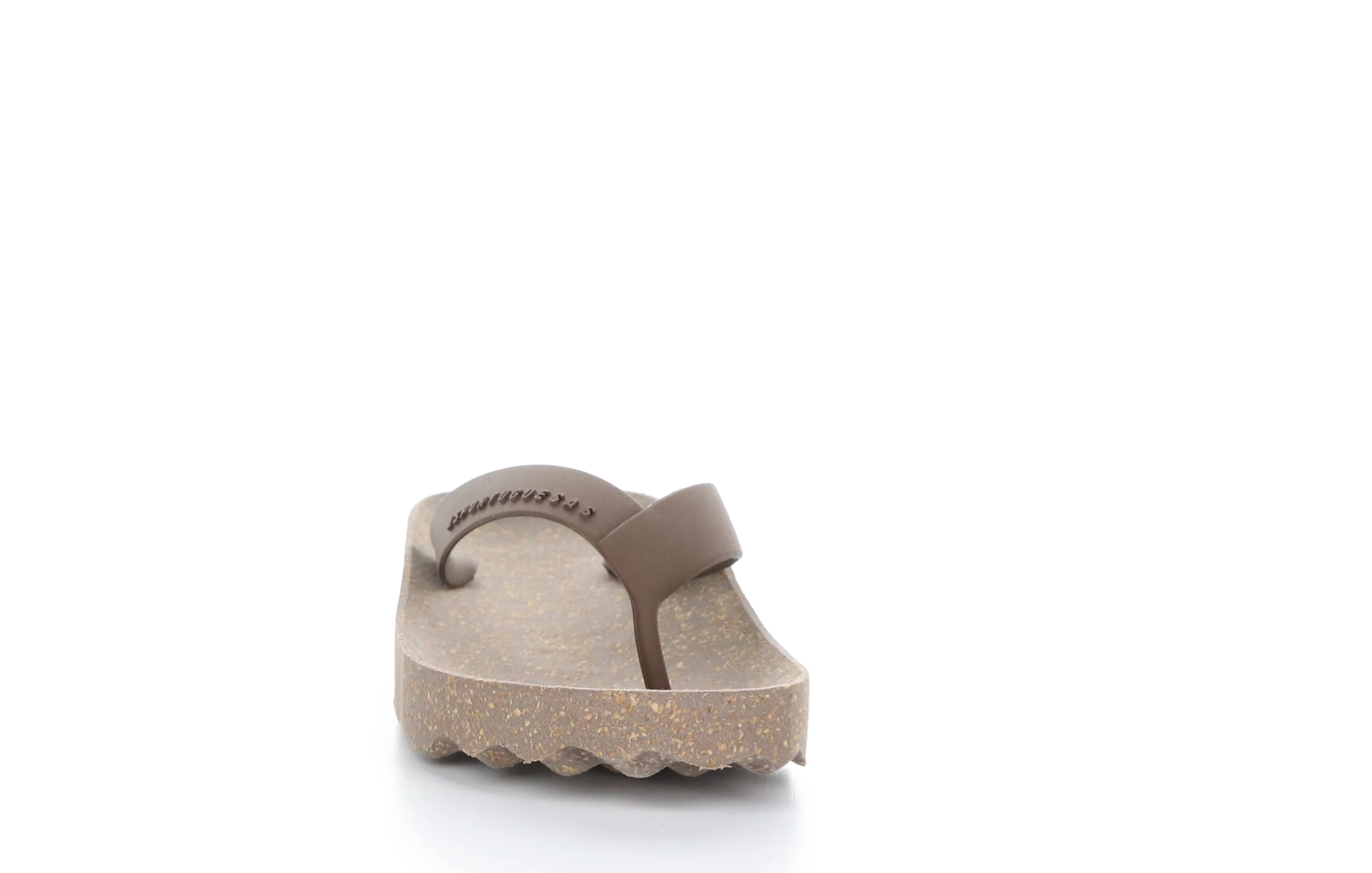 FEEL_L Brown Rubber Strap Casual Flip-Flops