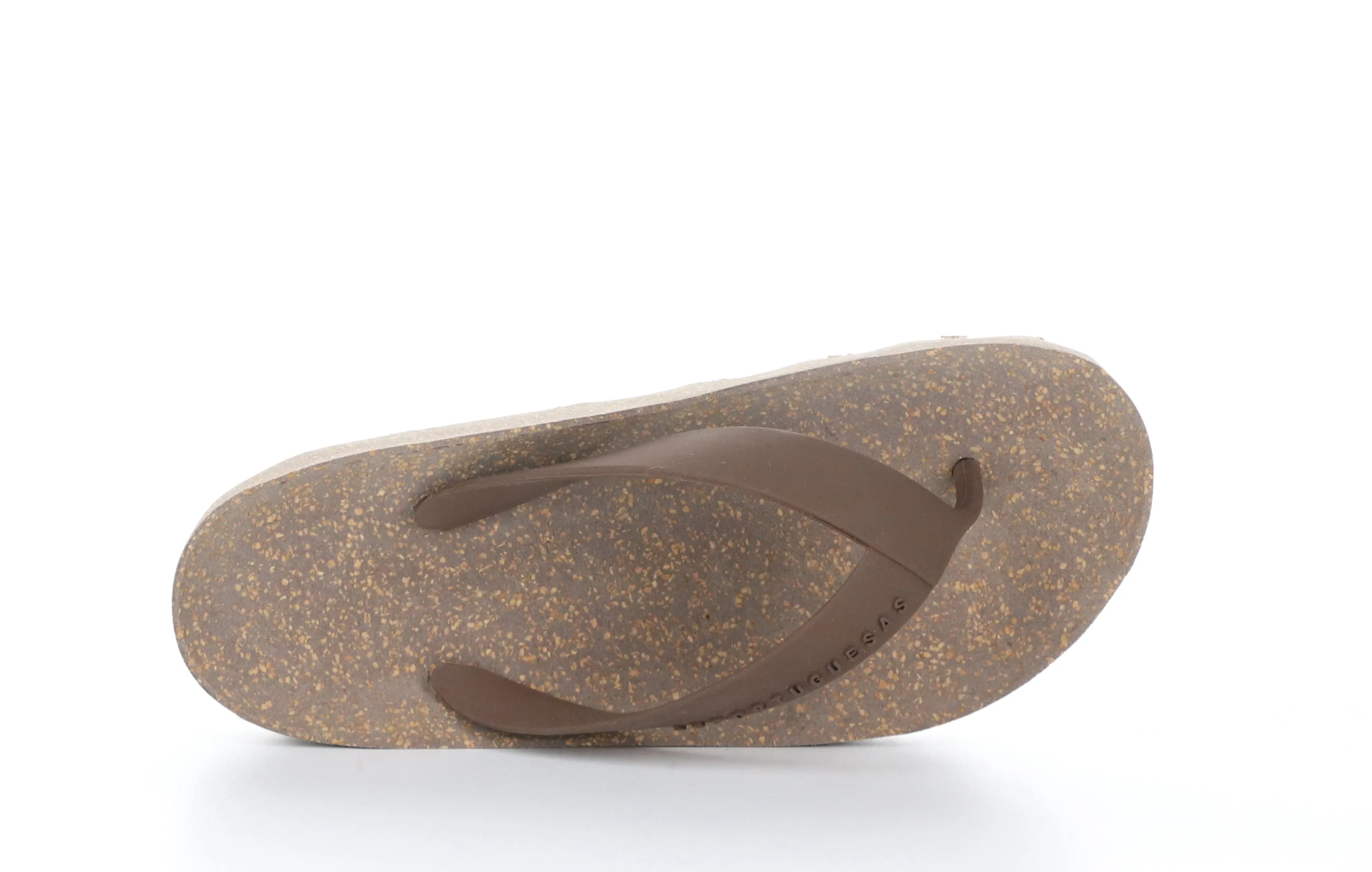 FEEL_L Brown Rubber Strap Casual Flip-Flops